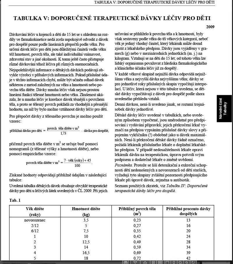 Tabulky Národní části ČL 2009 Tab VII: Závislost relativní hustoty na obsahu ethanolu (lihová tabulka II)