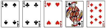 Důležité je mít v tomto případě na paměti, že karta hodnoty eso může být v pokerových hrách započítávána buď jako hodnotově nejvyšší, nebo jako nejnižší karta.
