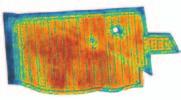 Z těchto snímkování se vyhodnotí množství biomasy, které je hlavním ukazatelem pro zjištění potřeby dusíku na každém m 2 pole. Interpretace výsledků snímkování řepky Na obr.