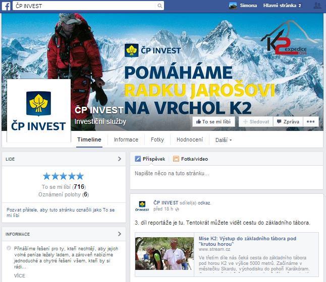 ČP INVEST facebook -