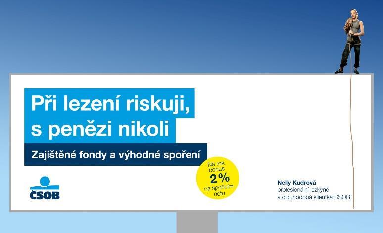 koncept Boháči, Nelly Kudrová (2011) Inzerce ČSOB