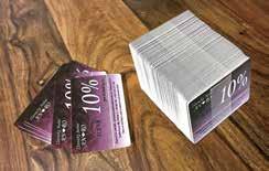 Reklamní karty je možné využít jako slevové karty, zákaznické karty, věrnostní karty, firemní vizitky, kalendáře, visačky, slevové kupony nebo cenovky. 5.