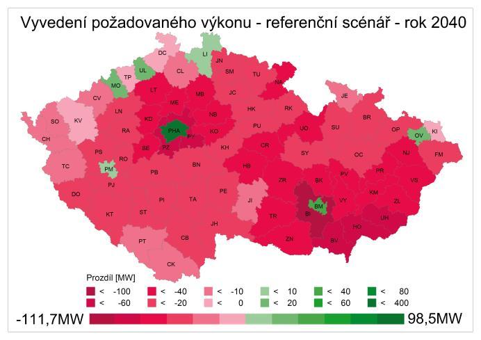 Schopnost vyvedení výkonu DECE v sítích nn Výkony z hlediska rozvoje decentrální výroby Nízký scénář Referenční scénář 2020 2025 2030 2040 2020 2025 2030 2040 Požadovaný Σ P pož [MW] 640 740 837