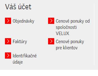 Vytvorenie klientskej cenovej ponuky z existujúcej cenovej ponuky Systém Velux Dealer Extranet 3 umožňuje vytvoriť cenové ponuky s logom