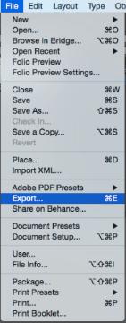 PDF souboru Export z
