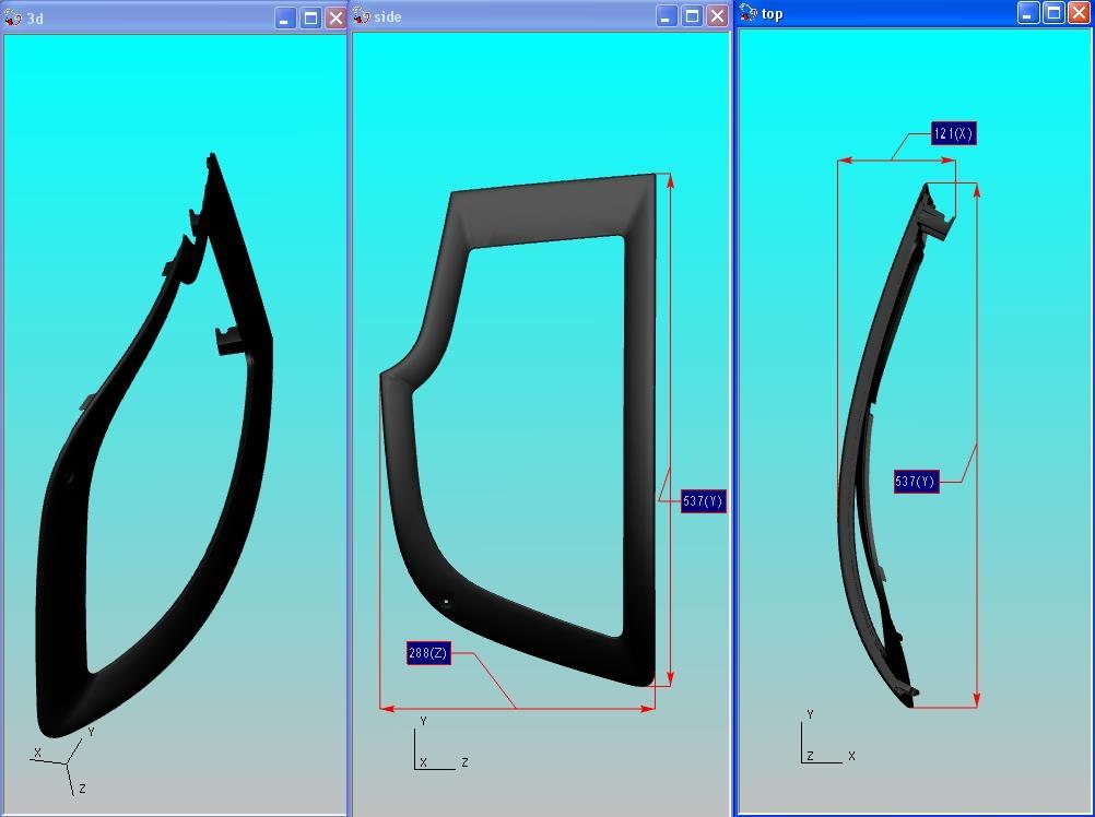 Projekt Outer Bezel - Daimler Produkt : VV/BV OUTER BEZEL 2300 Váha 1 kg Obeh medzi ILMA Besozzo Taliansko (dodávatel dílu) 520