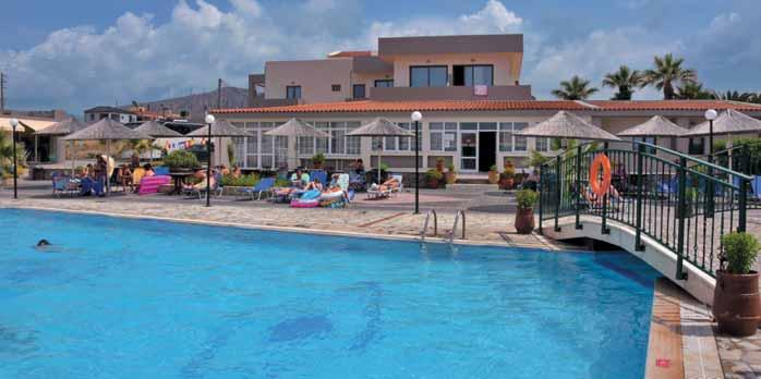 KRÉTA HERAKLION GOUVES Kalia Beach Hotel All inclusive Akce repeaters Klidné prostředí Rodinná atmosféra Oblíbené Částečně zrenovovaný hotelový komplex se nachází v klidné části letoviska.