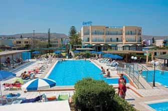 KRÉTA HERAKLION GOUVES / ANALIPSI Astir Beach Hotel Polopenze / možnost dokoupení all inclusive Stella Village Hotel All inclusive Hotelový areál se skládá z hlavní a vedlejší třípatrové budovy.