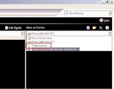 Přenos digitální hudby do zařízení K přehrávání vaší sbírky souborů MP3 a WMA v přehrávači pomocí softwaru Windows Media Player, musíte mít podle následujícího postupu nainstalovány programy Windows
