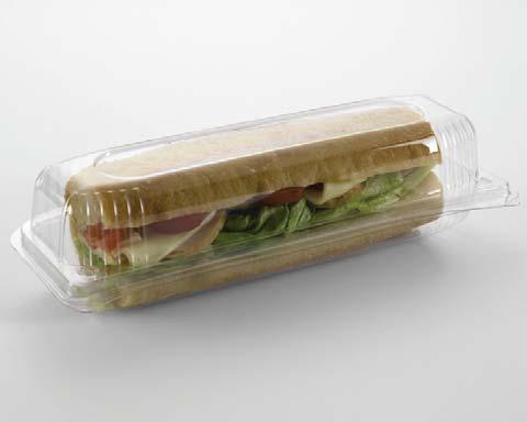 Prego - Boxy na bagety a sandwiche 0511000004 Box na sandwich 300 180x62x75 Èíra 5x100 PET dvojvrstvový 5100340000 Box na