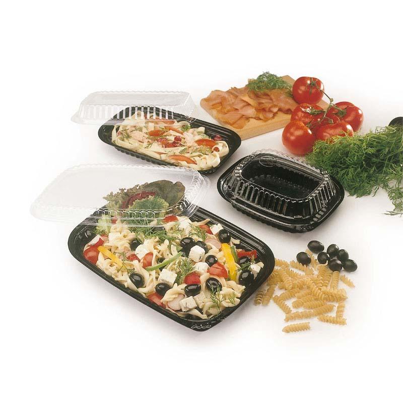 VistoPac - Misky èierne s prieh¾adným vieèkom 6294000000 Malá miska 300 177x150x27 Èierna 4x125 HIPS 6210560000 Vieèko malé klenuté - 165x141x34 Èíra 2x250 OPS 6296013700 Stredná miska plytká 250