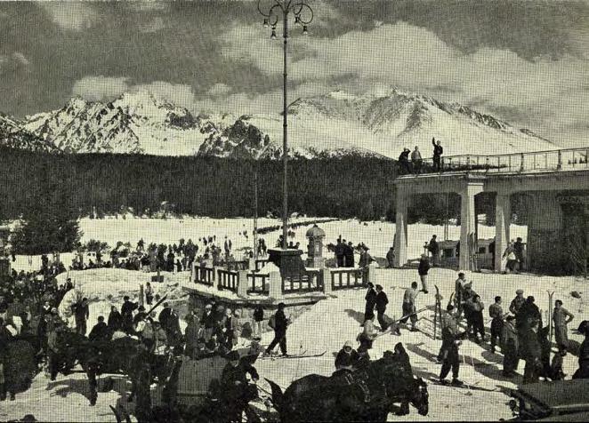 HISTÓRIA ŠTRBSKÉHO PLESA 2. DIEL 13 Vo väčšine svetových jazykov sú lyže označované slovom ski. Pôvodom islandské slovo scidh znamená kus dreva.