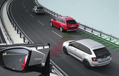 FRONT ASSIST S PREDIKTÍVNOU OCHRANOU CHODCOV Systém Front Assist s radarom v maske chladiča monitoruje