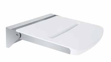 Sklopné sprchové sedátko Reversible shower seat Klappsitz für Dusche Откидное сиденье для душа, нержавейка, пластик Vhodné do komerčních prostor. Odpovídá legislativě.