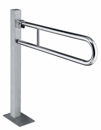 Sklopný úchyt ve tvaru U s opěrnou nohou Foldable grab bar U-shaped with supporting leg Stützklappgriff in U-Förmig mit Standfuss Складная ручка U образная с опорной ножкой Délka úchytu / Product