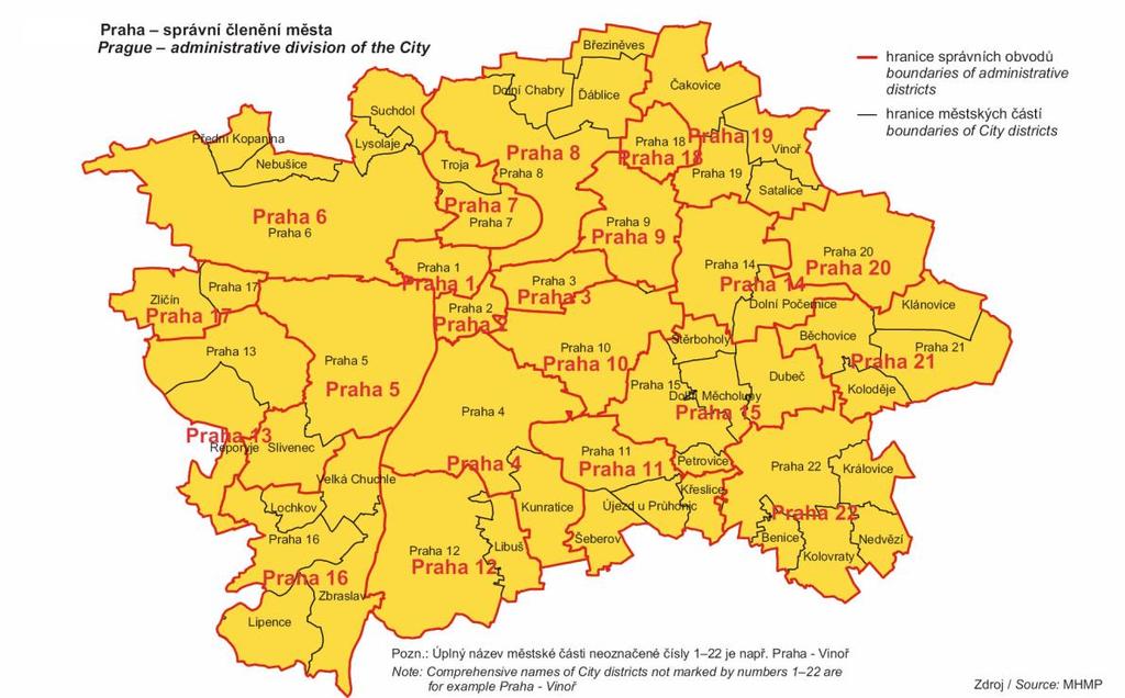 1.3. K hustotě obyvatelstva v Satalicích Městská část Praha