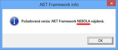 Obr. 1.2 Informácia o neprítomnosti.net Framework 1.1 Inštalácia.NET Framework Inštalácia.