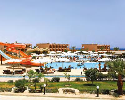 Blue Reef Resort **** poloha: hotel se nachází cca 20 km severně od centra Marsa Alam, cca 40 km od letiště a cca 270 km od Hurghady pláž: písečná pláž s korálovým podložím s lehátky a slunečníky,