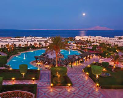 16 Sea Club Resort **** poloha: hotel se nachází cca 5 km od mezinárodního letiště Sharm El Sheikh pláž: přímo u hotelu se nachází dlouhá písečná pláž se vstupem do moře přes molo, doporučujeme obuv