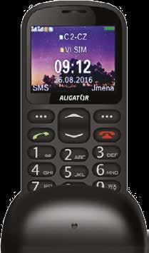ALIGATOR A321 + stolní nabíječka 1 490,- 679,- Jednoduchý mobilní telefon pro seniory Barevný displej s rozlišením