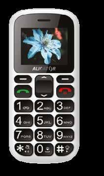 5mm jack stolní nabíječka (95AL142, 95AL140, 95AL141) ALIGATOR A670 Senior + stolní nabíječka 1 499,- Outdoorový telefon