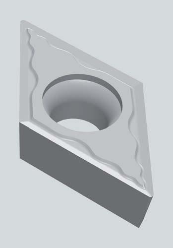 Positive inserts SERIES New PFU Chipbreaker New PFU Chipbreaker ap (mm) 5 4 3 2 SHARP CUTTING EDGE Low cutting force and excellent surface finishing TAGLIENTE VIVO Azione di taglio dolce ed ottima