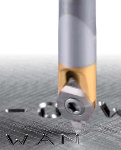 K-TECH s.r.o www.klte.cz Engraving X060 Micro engraving insert - provides fine engraving 0.1 & 0.2mm bottom width with narrow angle 30 / 45 / 60.