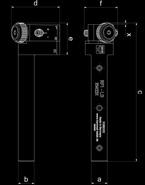 8 15 4 8 Other variants available on request Working area Ø Dimension a b c d e f (Ø w b) 31002652 231-20M250608-B 10-300 20 20