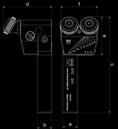 adjustment of centre height of the cut knurling head Fine adjustment of the clearance angle by means of synchronous adjustment spindle Coated carbide bearing bushes for improved