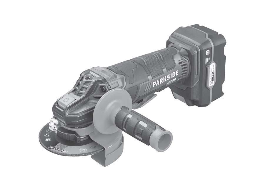 CORDLESS ANGLE GRINDER AKKUS SAROKCSISZOLÓ Az originál használati utasítás fordítása AKUMULATORSKI KOTNI BRUSILNIK Prevod originalnega