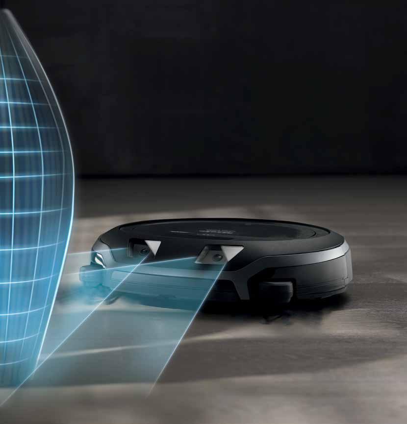 3D Smart navigace: spolehlivá navigace pro lepší rozpoznání prostoru Technologie rozpoznání nábytku Aby se zabránilo kolizím, snímá