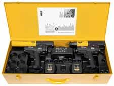 REMS Ax-Press 25 / 25 L ACC Akumulátorový axiální lis s automatickým zpětným chodem REMS Ax-Press 25 ACC Basic-Pack. Akumulátorový axiální lis pro výrobu spojení tlakovými kroužky Ø 12 40 mm.