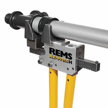 REMS Ax-Press HK / H Jednoruční axiální lis / Ruční axiální lis Univerzální ruční axiální lis pro výrobu spojení s tlakovými kroužky.