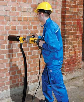 REMS Picus S1 Elektrický diamantový jádrový vrtací stroj Kompaktní, snadno ovladatelné elektrické nářadí k jádrovému vrtání v železobetonu, zdivu a dalších materiálech.