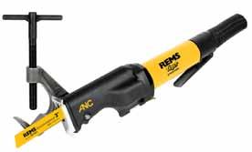 REMS Tiger ANC pneumatic Pneumatická šavlová pila na trubky Vysoce výkonné, pneumatické nářadí, se sílu přenášejícím vodícím držákem pro pohodlné, rychlé a pravoúhlé řezání kdekoli na místě, bez