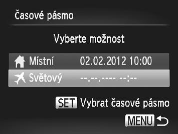 Nastavení základních funkcí fotoaparátu Nastavení funkce Úspora energie Je možné podle potřeby nastavit dobu automatického vypnutí fotoaparátu a monitoru (funkce Automatické vypnutí a Vypnuté