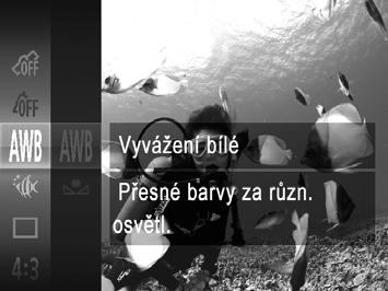 Specifické motivové programy V režimech a S se snímky mohou jevit jako zrnité, protože dochází ke zvýšení citlivosti ISO (str. 122) v souladu se snímacími podmínkami.