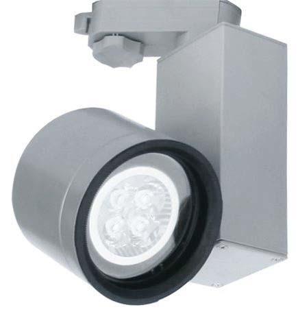 Bodová svítidla a 1 + 3 okruhové napájecí lišty w 3-fázové reflektorové svítidlo, série SPOT CY GU10 Materiál: tlakově litý hliník Barva: šedá nebo bílá Příkon: max.