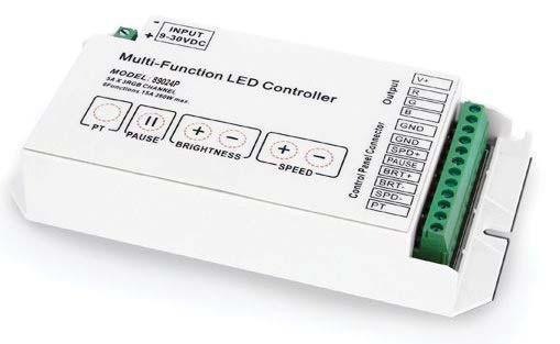 LED pásky a LED lišty wrgb kontrolér RGB kontrolér Napájecí napětí: 12-24V LID12550 POPIS D x Š x V mm DOSTUPNOST OBJ.