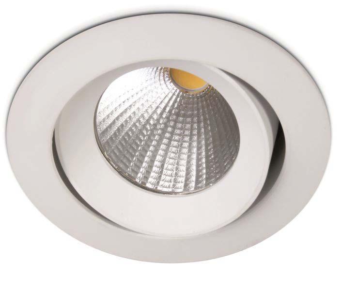 Stropní vestavná svítidla w LED vestavné reflektorové svítidlo, série INA-A LED LID13174 Světelný zdroj: COB LED Materiál: hliník Barva: