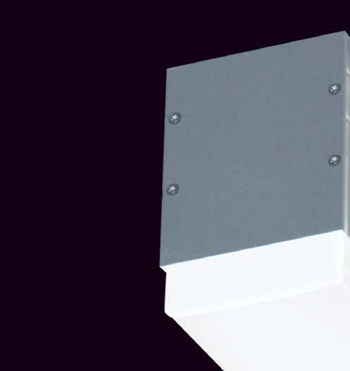 MIDDLE Design luminaires for T5 fluorescent lamps Available in suspended, recessed and frameless recessed versions Body of anodized aluminium profile Reflector of white powder coated steel sheet