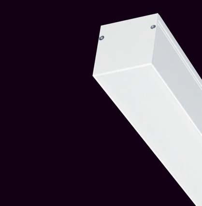STELLAR Design T5 luminaire Possibility of forming light sets or infinite light lines Sconce or suspended design Luminaire body made powder-coated or anodised aluminium profile Reflector made of