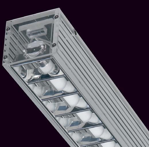 ICCED Unique luminaire with modern design Housing made of clear plastic with grooves