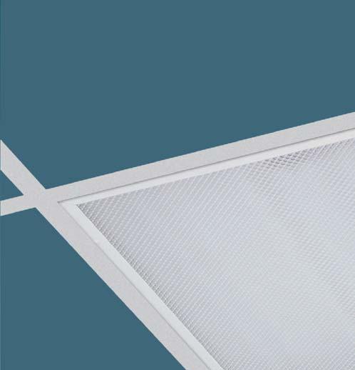FOGGY 600 IP54 and IP65 light fittings with plexiglass cover for M600 panel false ceilings Recessed luminaires for fluorescent lamps designed for mounting in cleanrooms Designed for mounting into