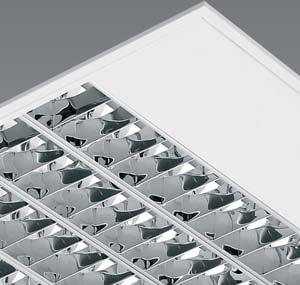 SIDDE Recessed luminaires for fluorescent lamps Designed for mounting into plasterboard and panel false ceilings Body of steel sheet provided with an