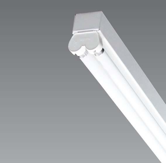 LINNE 19 Surface mounted or suspended luminaires for fluorescent lamps Body of steel sheet provided with an electrostatic powder coat finish Reflector made of polished aluminium sheet (on request)