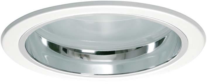 LISSA 4 Recessed luminaires for discharge lamps Body and independent ballast box made of galvanized sheet Polished louvre made of aluminium sheet White frame of steel sheet Reflector cover of