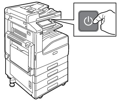 Stiskněte tlačítko Napájení/probuzení na ovládacím panelu tiskárny.