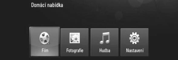 z [Domácí nabídka]: HOME Nastavení 1 Zobrazí se [Domácí nabídka]: HOME 2 Zvolte možnost [Nastavení] : b B, ENTER 3 Zvolte požadovanou možnost v první úrovni: v V 4 Přechod ke druhé úrovni: B 5 Zvolte
