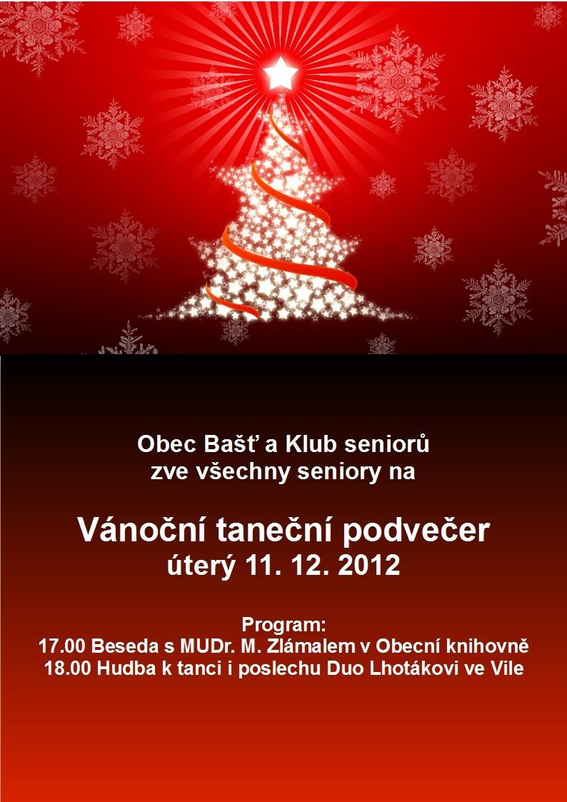 Vánoce, Vánoce přicházejí... Pozvánka na předvánoční setkání o.s. kynologie Bašť 9.12.